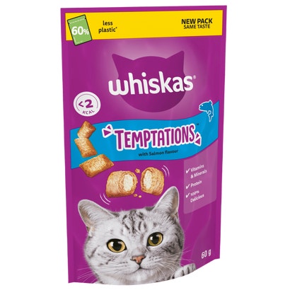 TEMPTATIONS™ with Salmon flavour Adult Cat Treats